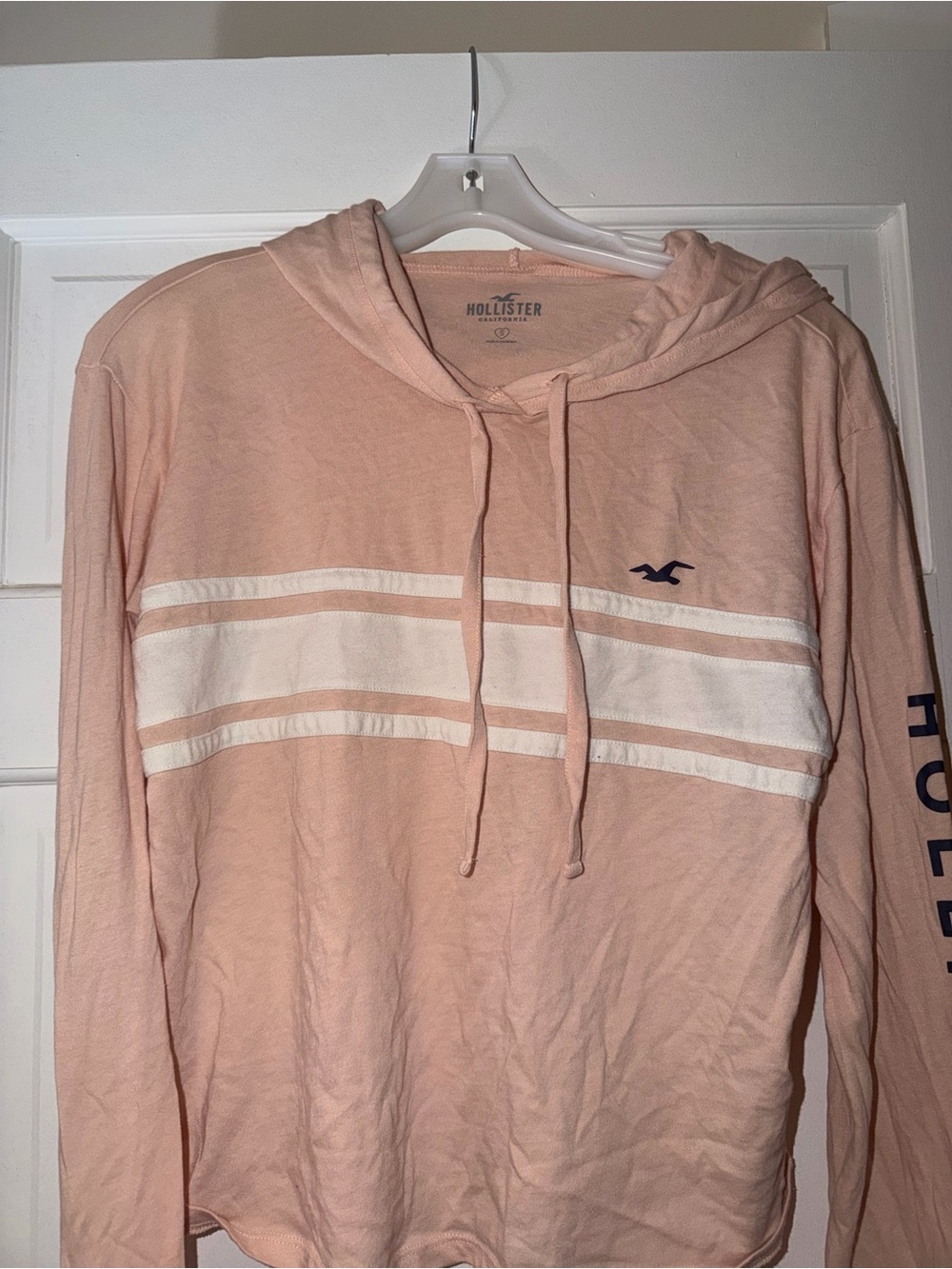 Hollister Girl’s Light Pink Hooded Sweater